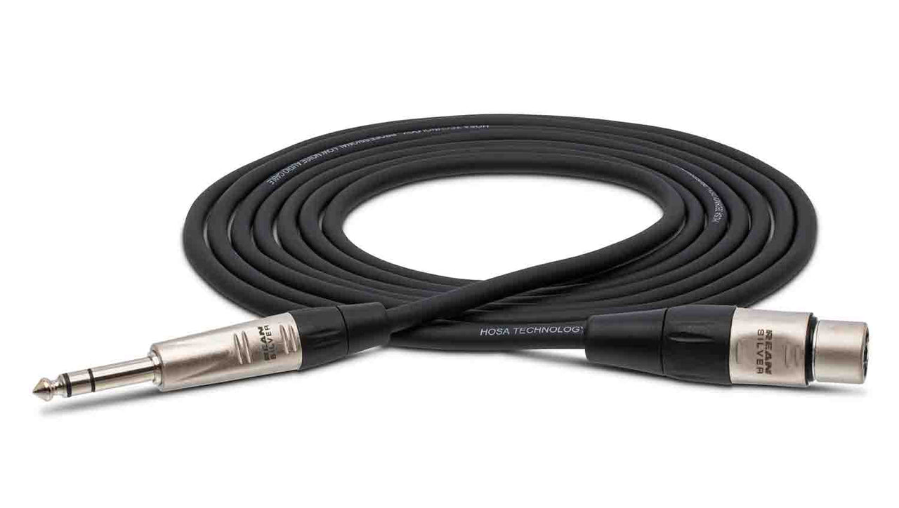 Hosa HXS-010, XLR Female to 1/4" TRS Male Pro Balanced Interconnect - 10 Feet