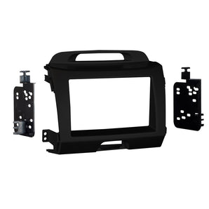 Metra 95-7344CH Double DIN Charcoal Dash Installation Kit - Compatible Fits for Kia Sportage 2011-2016