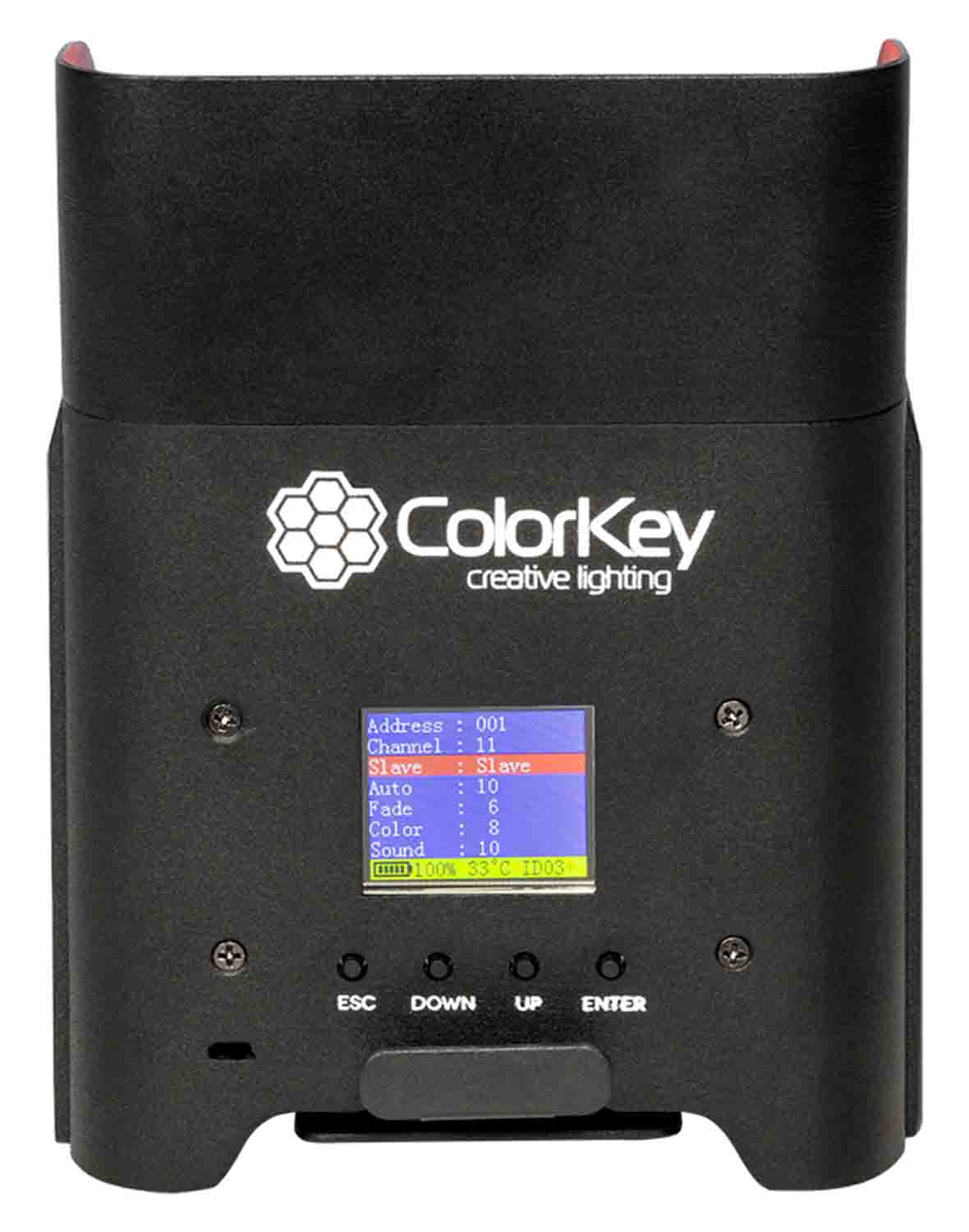 Colorkey CKU-7060 AirPar HEX 4 Wireless Uplight with Rechargeable Battery