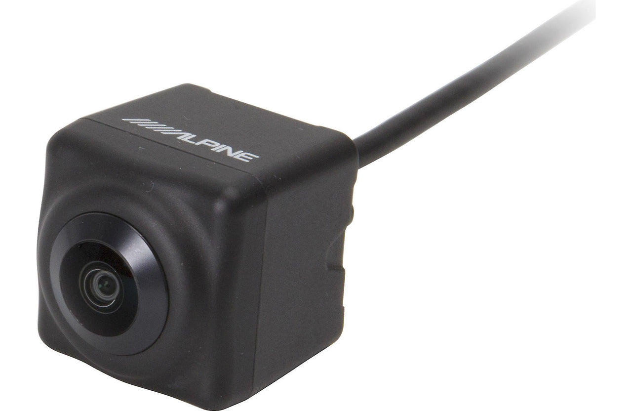 Alpine HCE-C2100RD HDR rear view camera with waterproof design, compatible with Alpine video receivers.