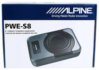 Thumbnail for Alpine PWE-S8 Powered Subwoofer 120W Compact Powered 8