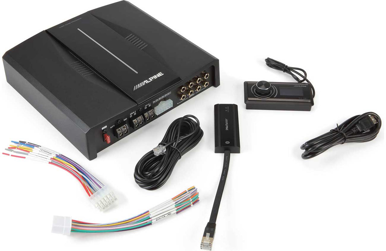Alpine PXE-C80-88 900W RMS Class D PXE Series 8 Channel Car Amplifier with Automatic Sound Tuning