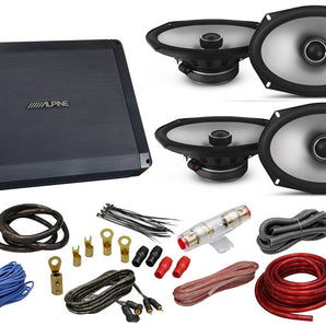 Alpine Bundle 2 S2-S69 6x9" speakers + BBX-F1200 280W 4-Ch Amp + AMP Kit