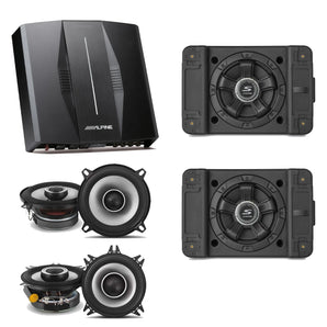 Alpine PXE-C80-88+SS-SB12+S2-S50+S2-S40 OPTIM8 8-Channel Hi-Res DSP Amplifier w/ Subwoofer Bundle