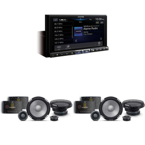 Alpine ILX-507+R2-S652 7-Inch Multimedia Receiver w/ (2) 6.5" Comp Bundle