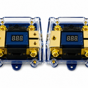 2 Absolute AND-600 Digital ANL Fuse Holder LED Voltmeter Display 0/4 Gauge Power Distribution Block Includes (2) 150A ANL Fuse