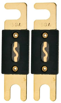 Thumbnail for 2 Absolute ANH-3 0/2/4 Gauge AWG in-Line ANL Fuse Holder & 2 Gold Plated 100 Amp Fuse
