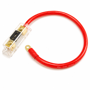 3 200 AMP ANL Gold Terminal Fuse Holder Battery Installation Kit 0 Gauge 1 Feet Red