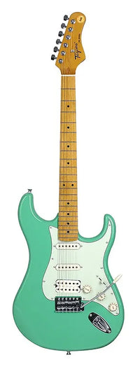Thumbnail for Tagima TG 530-SG-LF/MG Strat Style Electric Guitar Surf Green-light Fb/mint Green Pg
