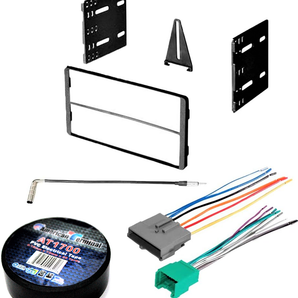 AT Bundle110 Car Stereo Installation Kit Compatible with Ford 1995 – 1997 Explorer In-Dash Mounting Kit Antenna Harness for Double Din Radio Receivers
