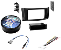 Thumbnail for AT Bundle113  Car Stereo Installation Kit Compatible with Nissan Sentra 2013 – 2016 In-Dash Mounting Kit, Antenna, and Harness for Single or Double Din Radio Receivers