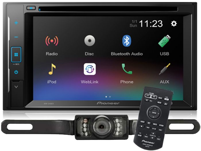 Pioneer AVH-241EX DVD Receiver with Rear View Backup Camera