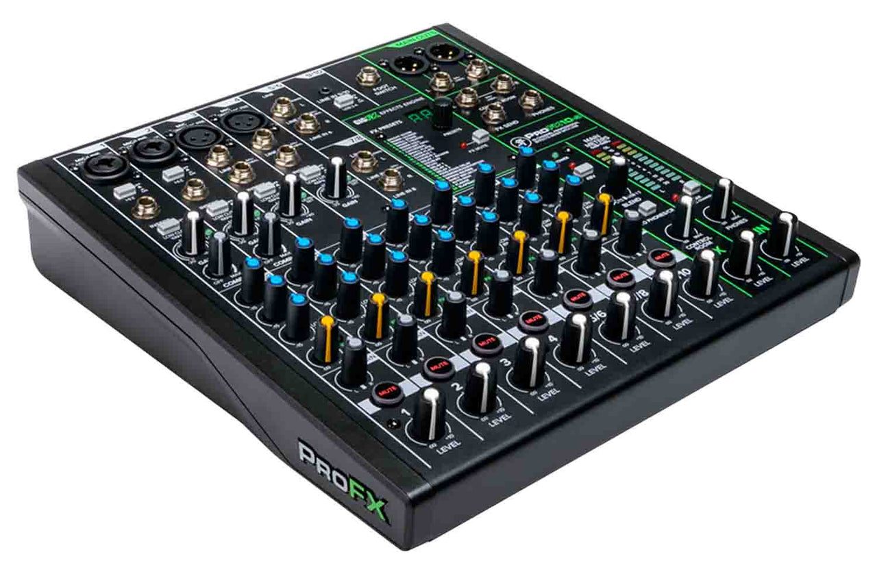 Mackie ProFX10v3, 10-Channel Professional Effects Mixer with USB