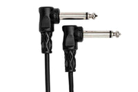 Thumbnail for Hosa CFS-606 Molded Right-Angle Guitar Patch Cable, 6 inch (6 pack)