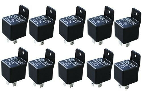 10 Absolute USA RLS125 SPDT 30/40A 12 VCD Automotive Relay - 10 Pack