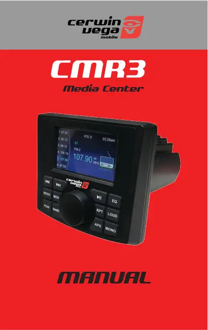 Cerwin Vega CMR3 RPM Series All-Weather Audio Player/Receiver