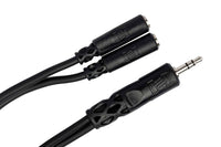 Thumbnail for Hosa YMM-232, Y Cable 3.5 mm TRS to Dual 3.5 mm TRSF