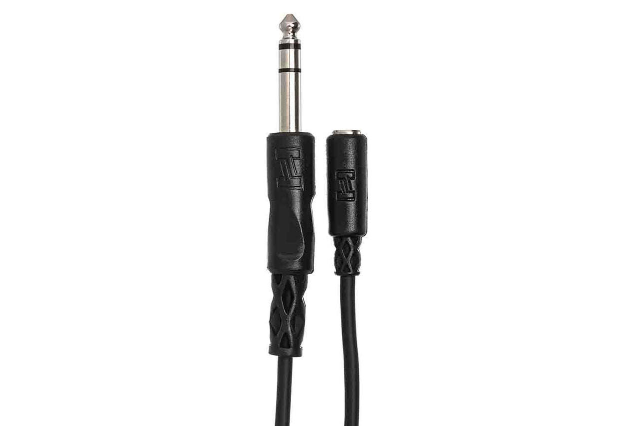 Hosa MHE-310 3.5 mm TRS to 1/4" TRS Headphone Adaptor Cable, 10 Feet