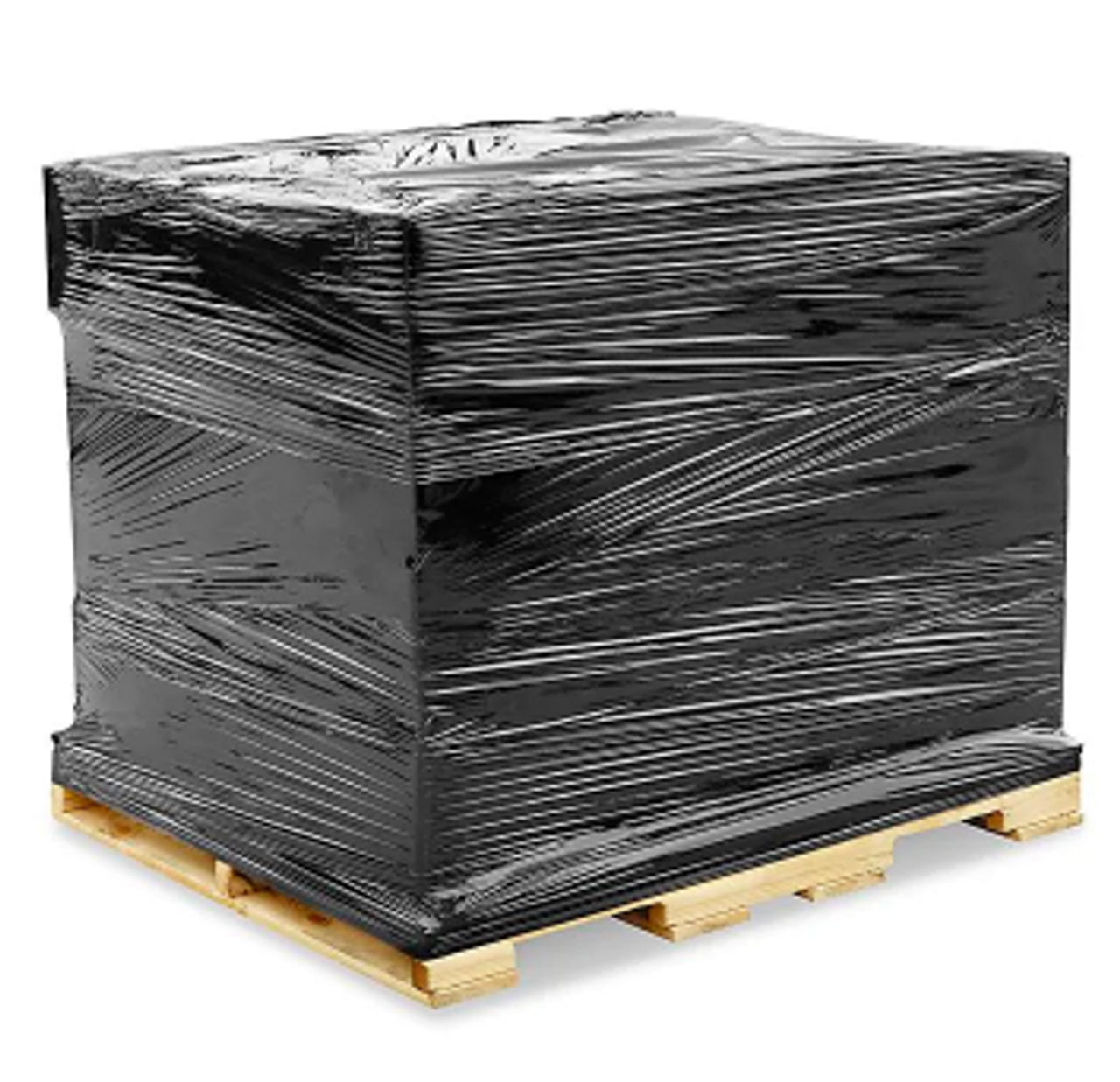 HQ 18" x 1500' 80 Ga 4 Rolls Pallet Wrap Stretch Film Shrink Wrap 1500FT Black