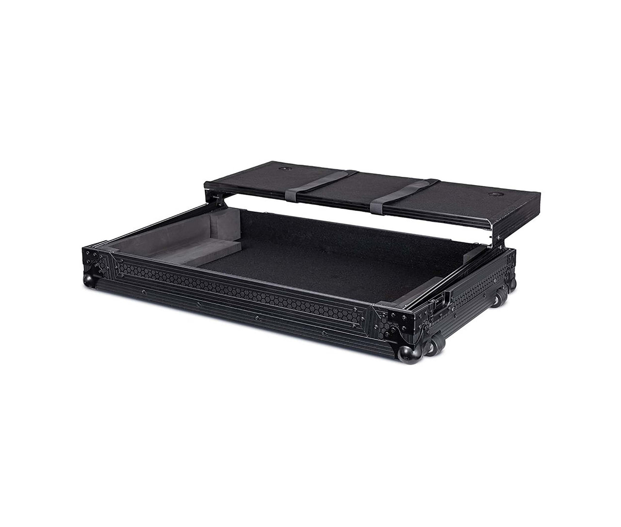 Headliner HL10021, Flight Case with Laptop Platform and Wheels for Pioneer DJ DDJ-REV7 - Pitch Black