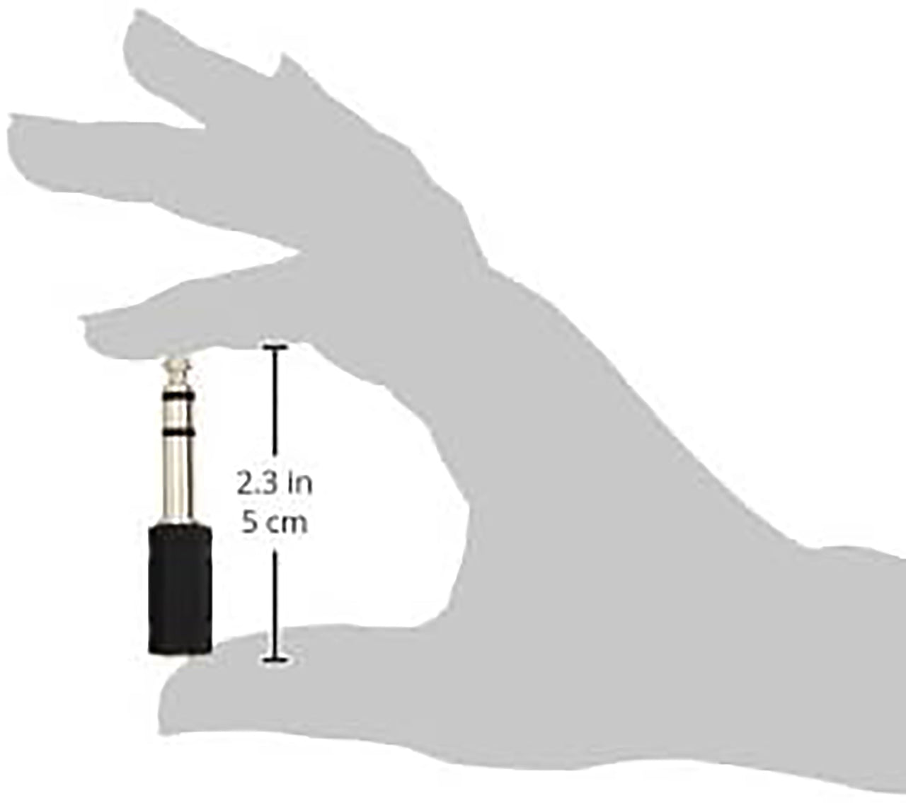 Hosa GPM-103 Adaptor, 3.5 mm TRS to 1/4 in TRS