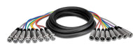 Thumbnail for Hosa XLR-80, 8-Channel Male 3-Pin XLR to Female 3-Pin XLR Snake Cable