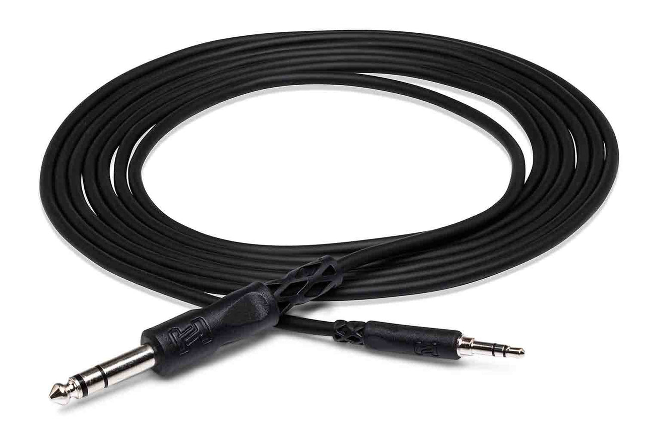 Hosa CMS-105 Stereo Interconnect 3.5 mm TRS to 1/4 in TRS – 5 Feet