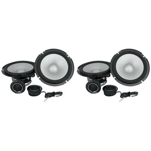 2 Pair Alpine S2-S65C 6-1/2" Component 2-Way Speaker System Bundle