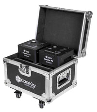 Thumbnail for Colorkey CKU-7702 Cold Spark Machine Bundle 2 Dazzlers with Road Case - Black