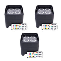 Thumbnail for ColorKey CKW-6020B, DJ Package Battery Powered MobilePar Uplight Mini Hex 4 (3 Pack)