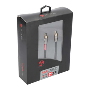 Tsunami TSX-RCA21 2 Channel 17 Ft RCA Cable