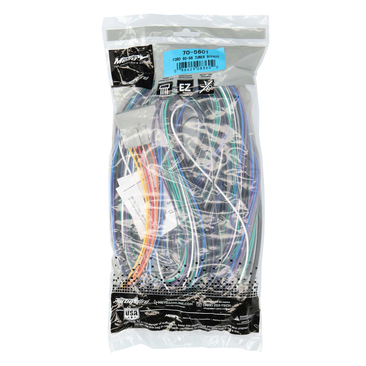 Metra 70-5601 Tuner Bypass Harness Compatible Fits Ford Lincoln Mercury 1995-1997