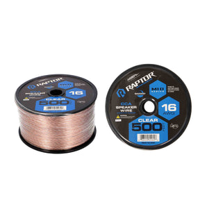 Raptor RSW16-500 Speaker Wire 16GA CLEAR 500FT - Vice Series