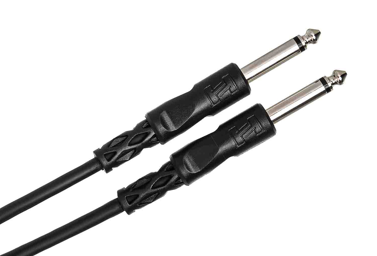 Hosa CPP-115, 1/4" TS Male to Same Unbalanced Interconnect Cable - 15 Feet