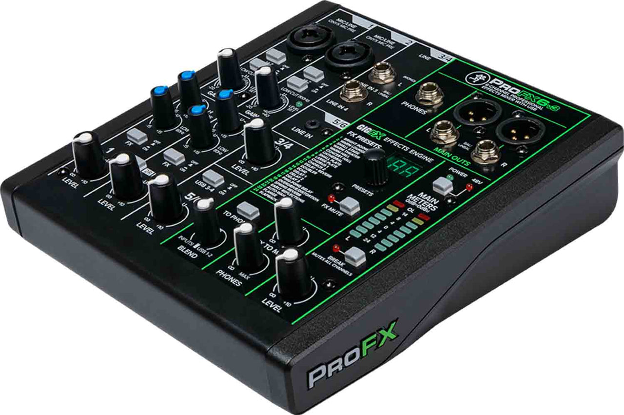 Mackie ProFX6v3, Professional Effects Mixer with USB