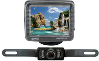 Thumbnail for Absolute CAMPACK36 3.5 Inches Slim TFT LCD Universal Mount Monitor with License Plate Mount Rearview Night Vision Backup Camera