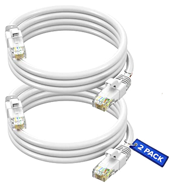 4 A-T EPC3WH 3' Cat6 patch cable Cat6a Ethernet network patch cable RJ45 23AWG 600M solid copper wire 3' White