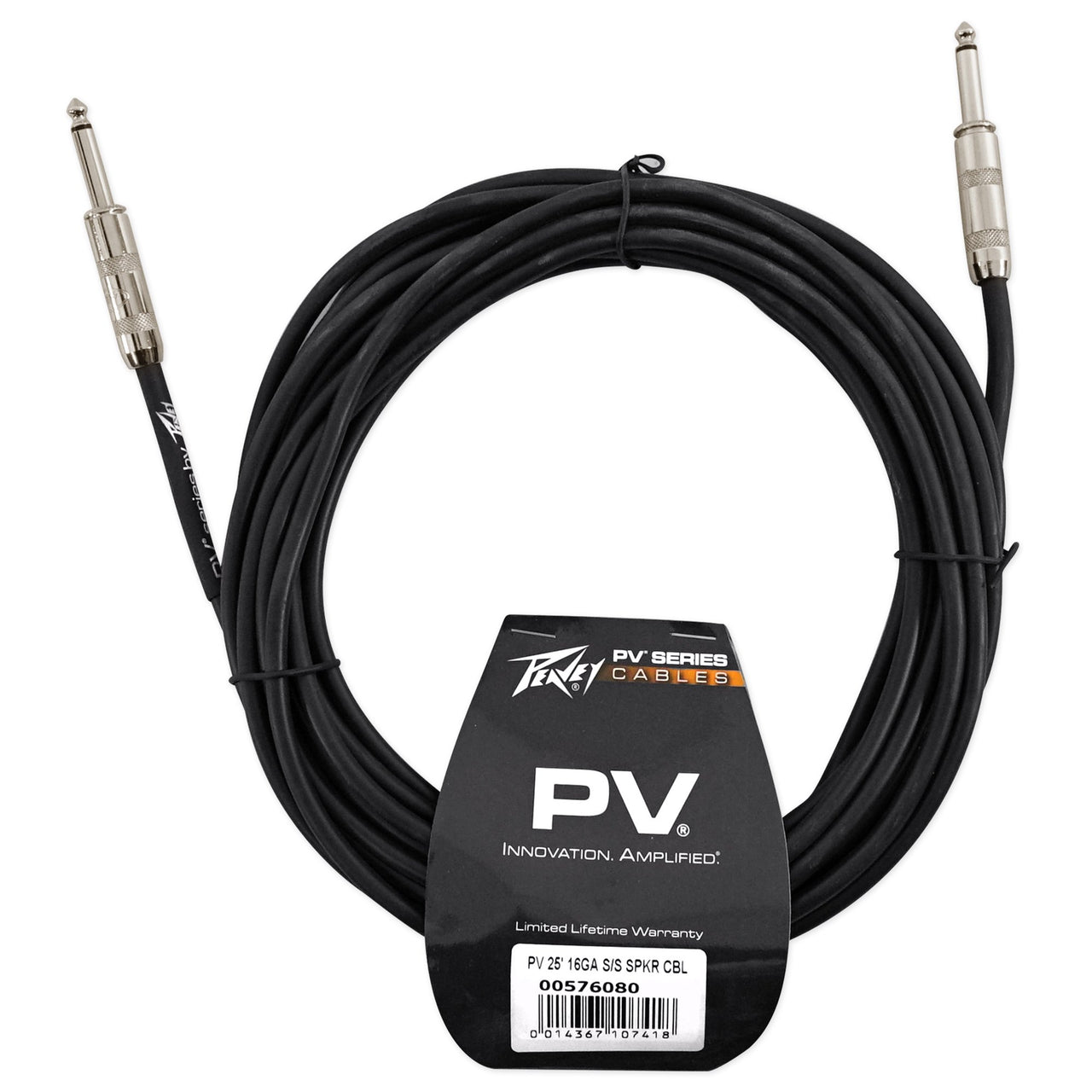 Peavey IPR2 5000 2-Channel Lightweight 5000W Power Amplifier + 2 PV25 Speaker Cable