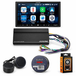 Alpine iLX-W670 7" Bluetooth Carplay +KTA-450 Power Pack + Accessory Bundle