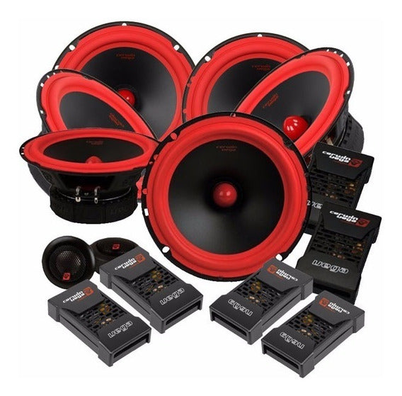 3 Sets Cerwin Vega Package 2 Sets V465C 6.5" 400W  2-Way Component Speaker & V465 400W 6.5" 2-Way Coaxial Speakers