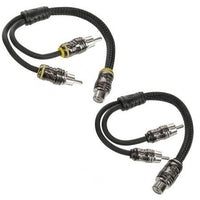 Thumbnail for Cerwin Vega RSY2M STROKER Series 1 Female To 2 Male RCA Y Splitter Pair