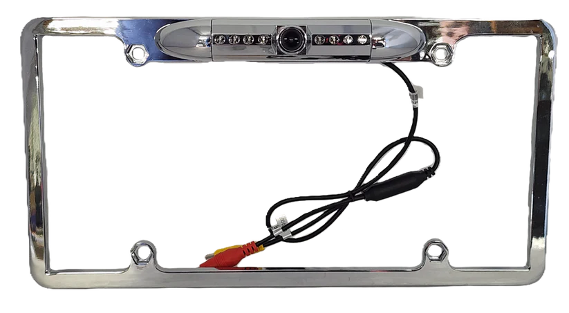 Cerwin Vega CLF1C Chrome HD License Plate Frame with Backup Camera