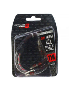Cerwin Vega RHY2F HED Series 1 Male To 2 Female Twisted RCA Y Splitter Pair