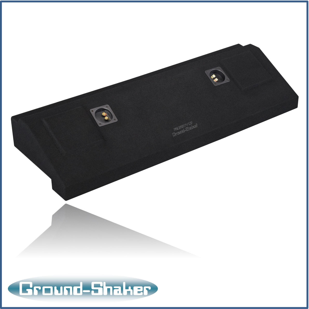 Ground shaker GS-CXHV210B black 10" dual sealed sub box, fits 15-24 chevy colorado crew-cab
