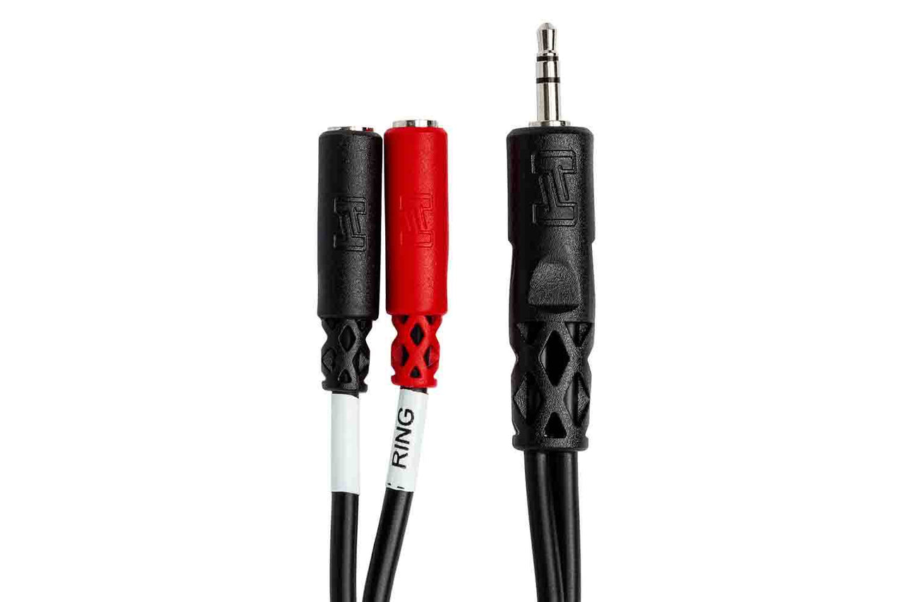 Hosa YMM-261 Stereo Breakout Cable, 3.5 mm TRS to Dual 3.5 mm