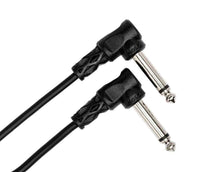 Thumbnail for Hosa CFS-106, 6 Inch Molded Right-Angle Guitar Patch Cable Package (6 Pack)