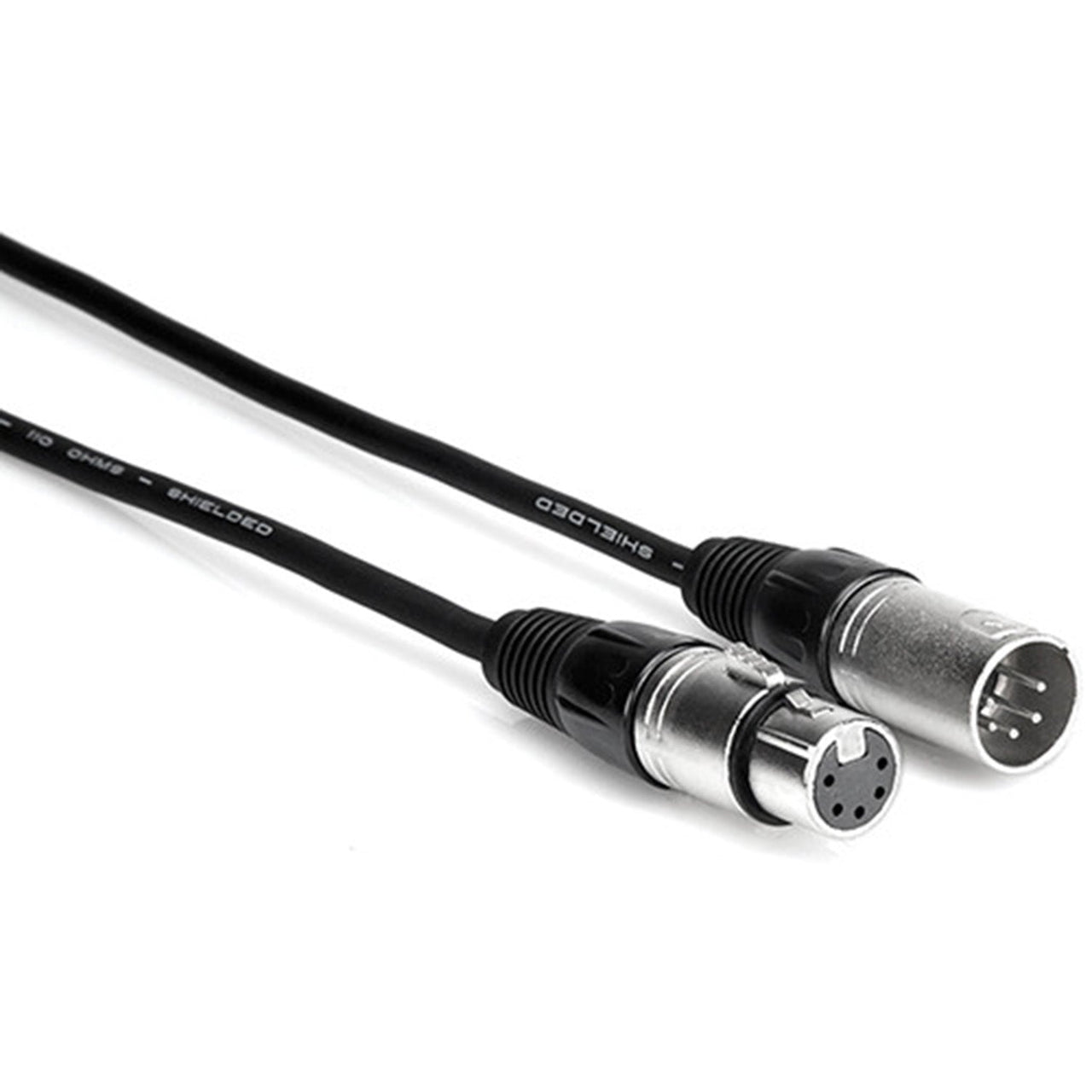 Hosa DMX 5-Pin XLR Male to 5-Pin XLR Female Extension Cable - 3'