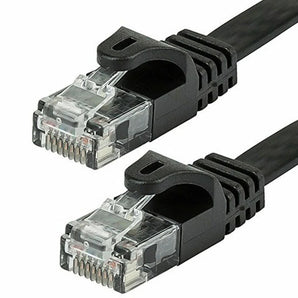 American Terminal EPC100BK 100' Cat6 patch cable Cat6a Ethernet network patch cable RJ45 23AWG 600M solid copper wire 100' Black