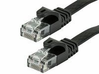 Thumbnail for American Terminal EPC100BK 100' Cat6 patch cable Cat6a Ethernet network patch cable RJ45 23AWG 600M solid copper wire 100' Black