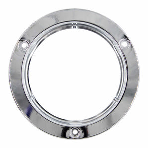 Heise Trailer HE-TRM103 Stainless Flange for Round Trailer Lights - 4 Inch